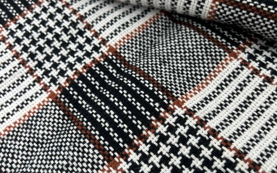 Tkanina Tweed kratka drobna wzór 1
