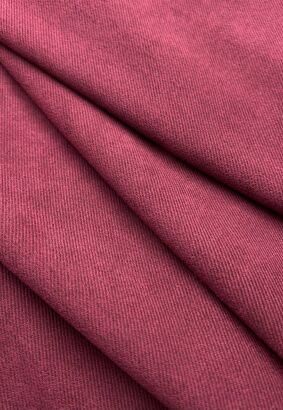 Tkanina Zamsz diagonal burgundy