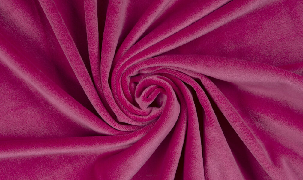 Dzianina Welur elastyczny SUPERSOFT  RASBERRY SORBET- 180 cm