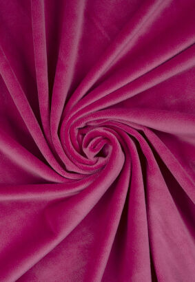Dzianina Welur elastyczny SUPERSOFT  RASBERRY SORBET- 180 cm