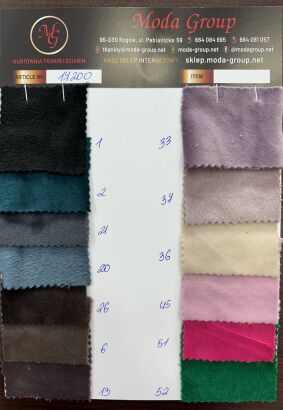 Dzianina Welur supersoft - Próbnik