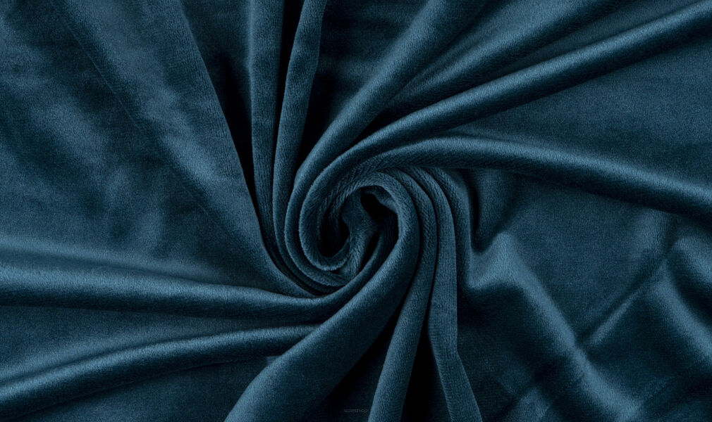 Dzianina Welur elastyczny SUPERSOFT - ATLANTIC DEEP - 180 cm