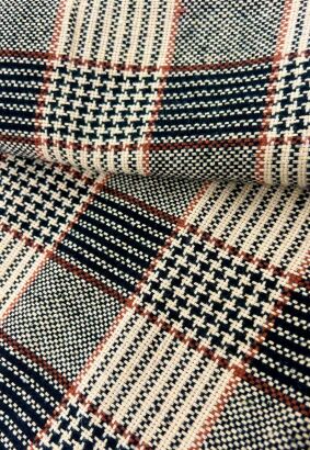 Tkanina Tweed płaszczowa kratka drobna wzór 2