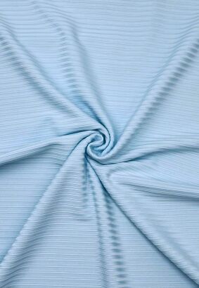 Dzianina prążek baby blue