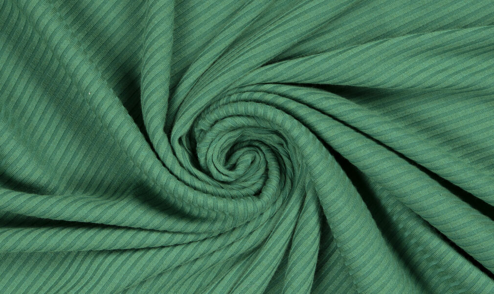 Dzianina prążek jelly green