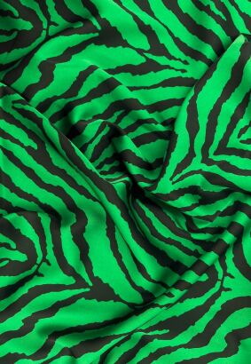 Tkanina Satyna Armani zebra wzór 2