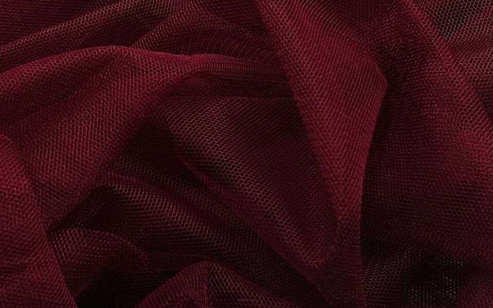 Tiul siatka szer. 1,5m bordo